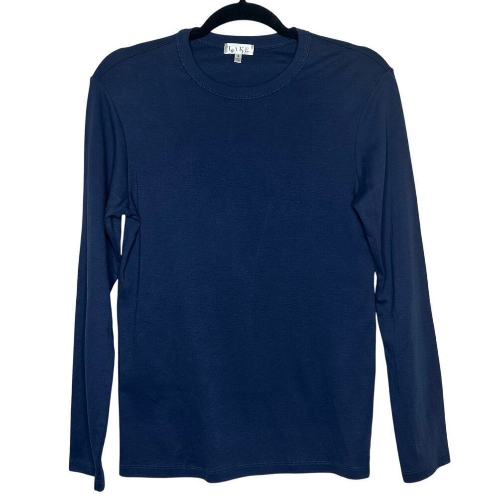 LAKE Long Sleeve Top Women's Navy Blue Size Small